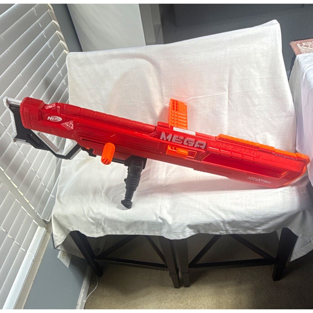 NERF MEGA AccuStrike Centurion Blaster Red/Orange MPN E0403 (2017)